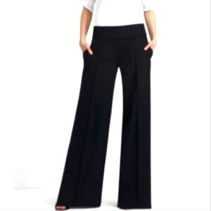 BCBGMAZARIA Tabitha Middle Seam Wide Leg Trousers High Waisted Rise